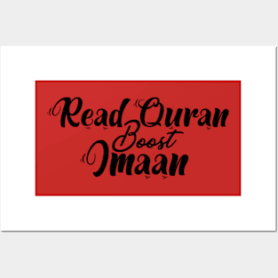 Read Quran Boost Imaan Posters and Art